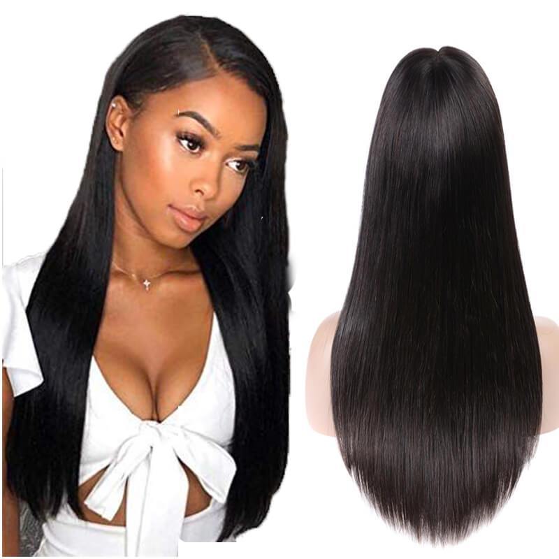 Art show 150% density Malaysian T part HD lace front wig straight human hair