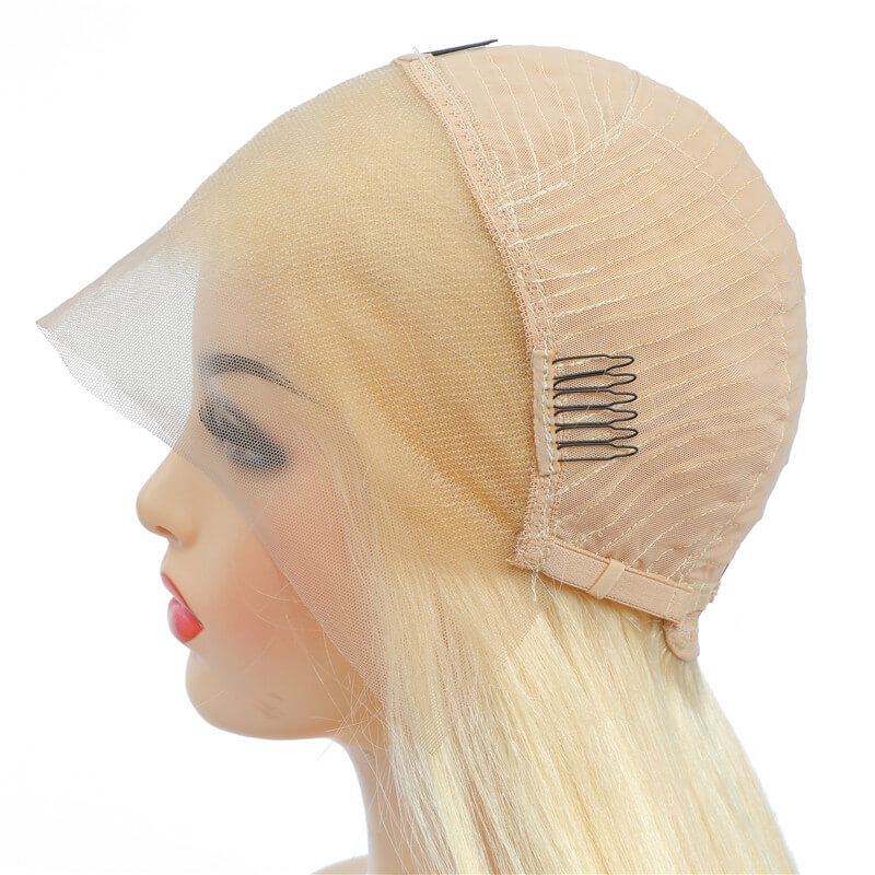 Art show 613 blonde Brazilian 13x4 transparent lace front wigs 10-28 inch