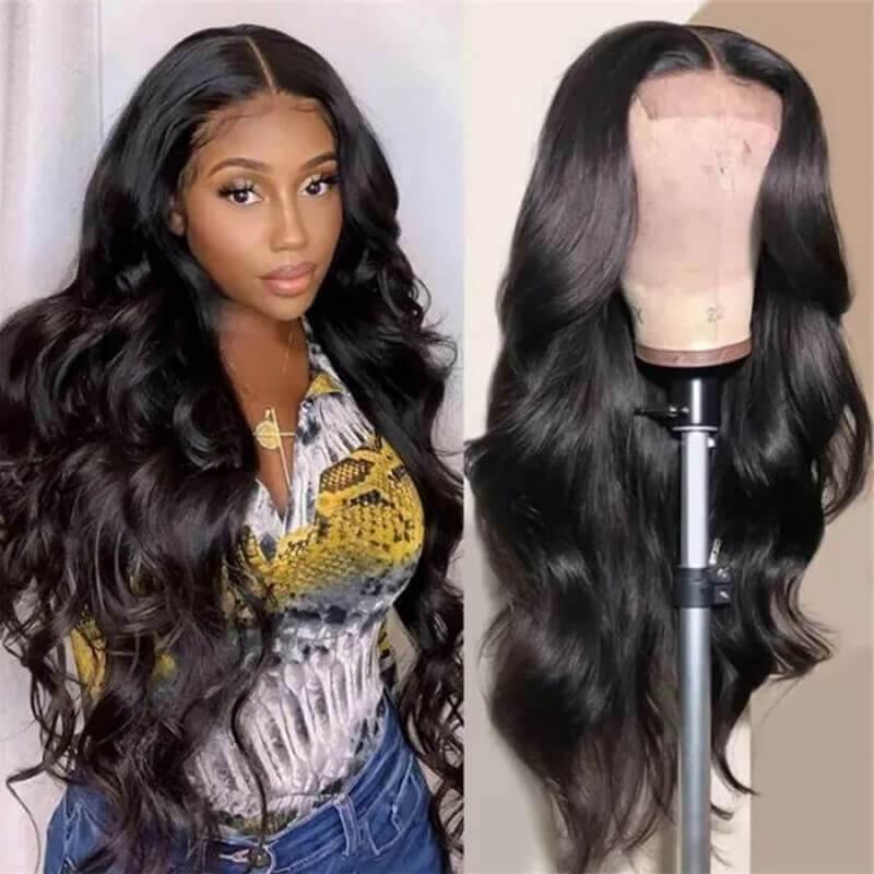 Art show body wave 150% density Malaysian T part HD lace front wigs 