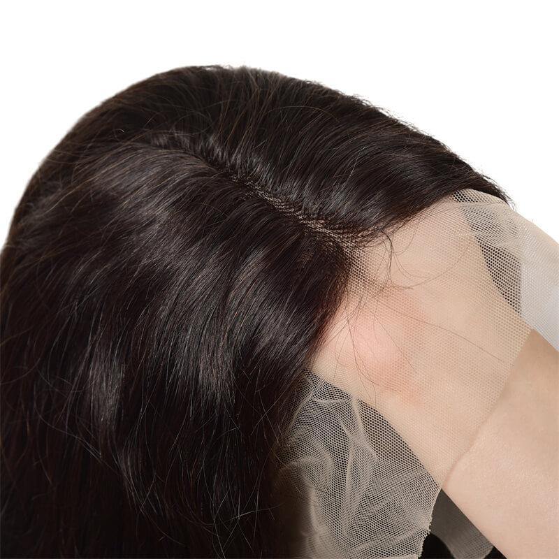 Art show body wave 150% density Peruvian T part HD lace front wigs 