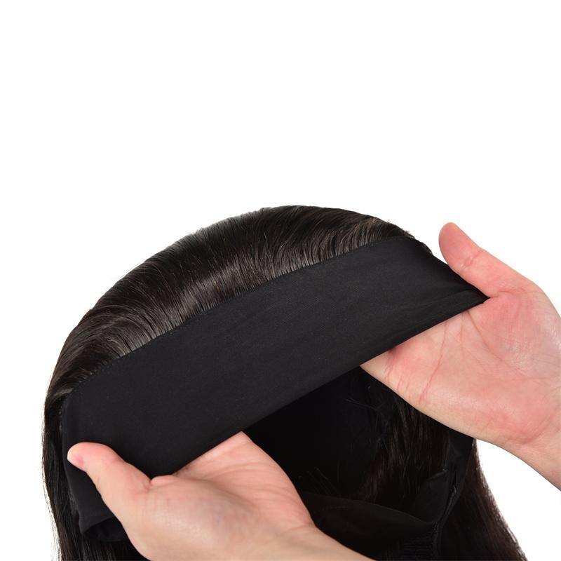 Art show body wave Brazilian glueless headband human hair wigs 8-30 inch