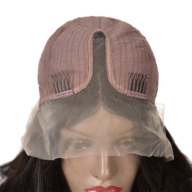 Art show 150% density Peruvian 13x4x1 HD lace front wigs water wave