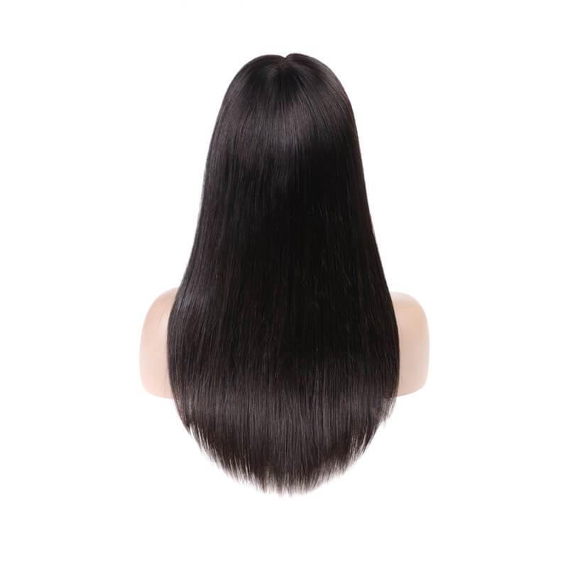 Art show 150% density Indian 4x4 HD lace closure wig straight hair
