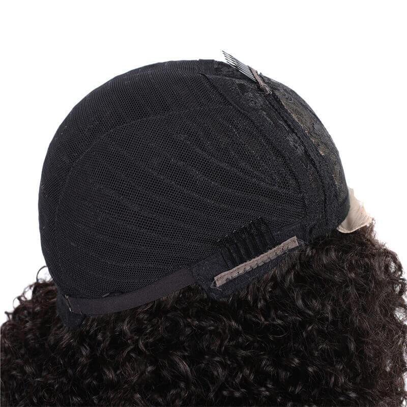 Art show 150% density Peruvian afo curly 4x4 HD lace closure wig