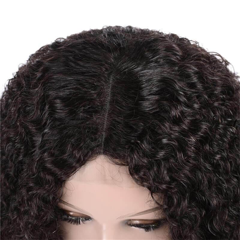 Art show 150% density Brazilian afo curly 4x4 HD lace closure wig 