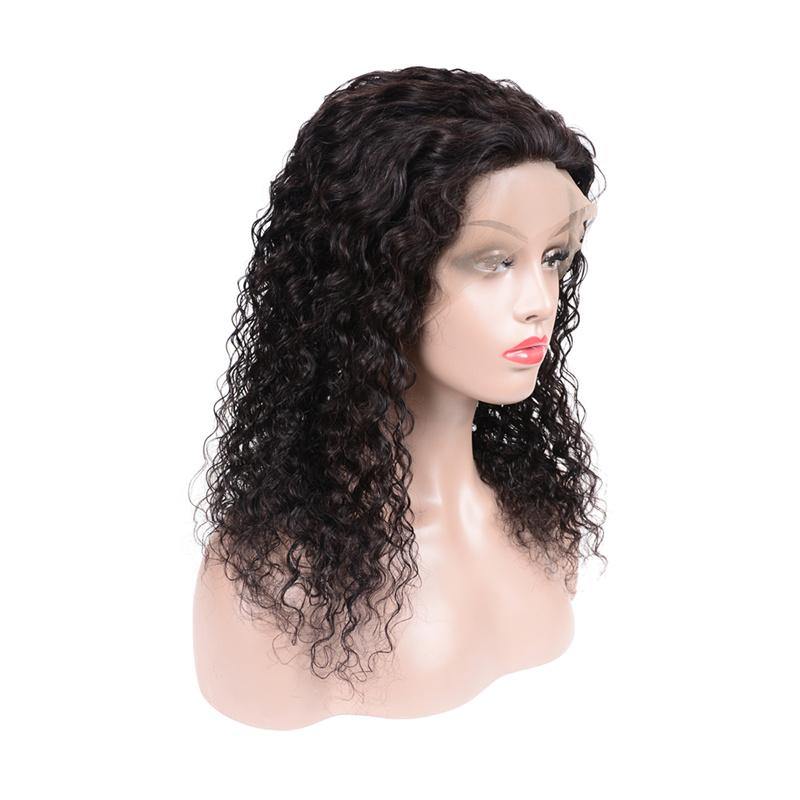 Art show 150% density Brazilian T part HD lace human hair wig deep wave