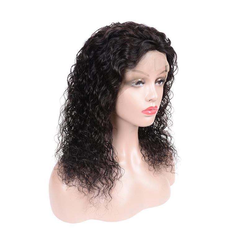 Art show 150 density Peruvian 13x4x1 HD lace front wigs water wave