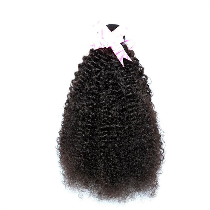 Art show Indian afro curly human hair extensions 4bundles/lot