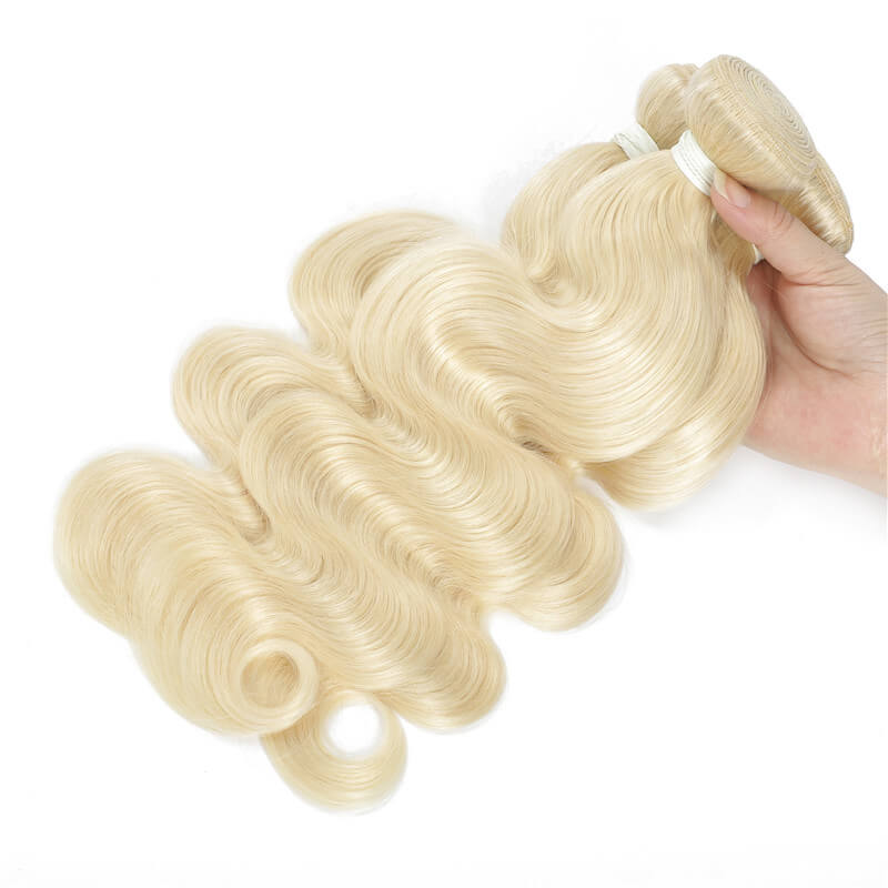 Art show 3 bundles/lot Indian honey blonde human hair extensions body wave