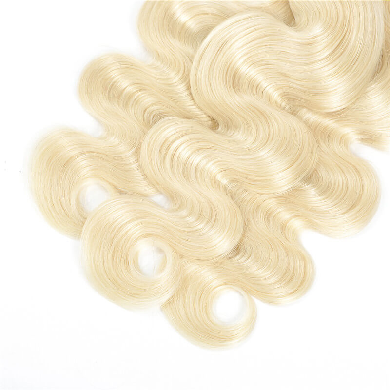 Art show 3 bundles/lot Malaysian honey blonde hair extensions body wave 